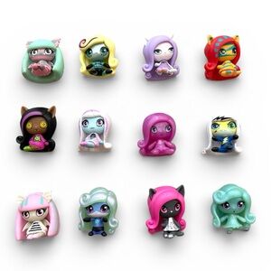 Monster High Mini Collectible  Figures Monster High Dolls Lot of 12 Toys - 1.5”